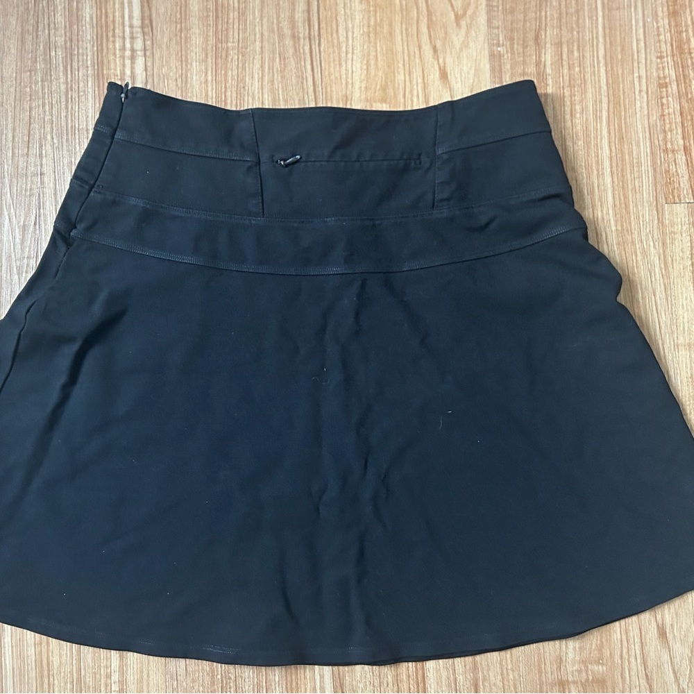 Athleta Black A-Line Skirt Sz 10 - Picture 2 of 6
